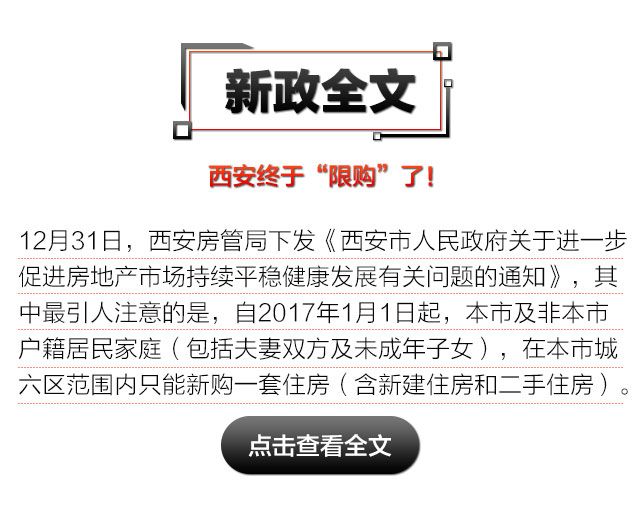 西安房产新政重塑城市房地产市场格局